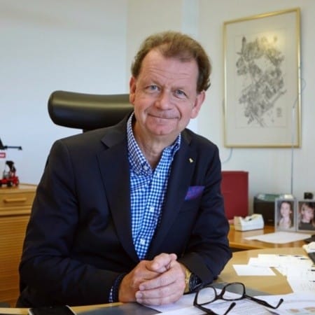 Man sitting behind the desk - Fredrik Åsare, CEO of Port of Ahus